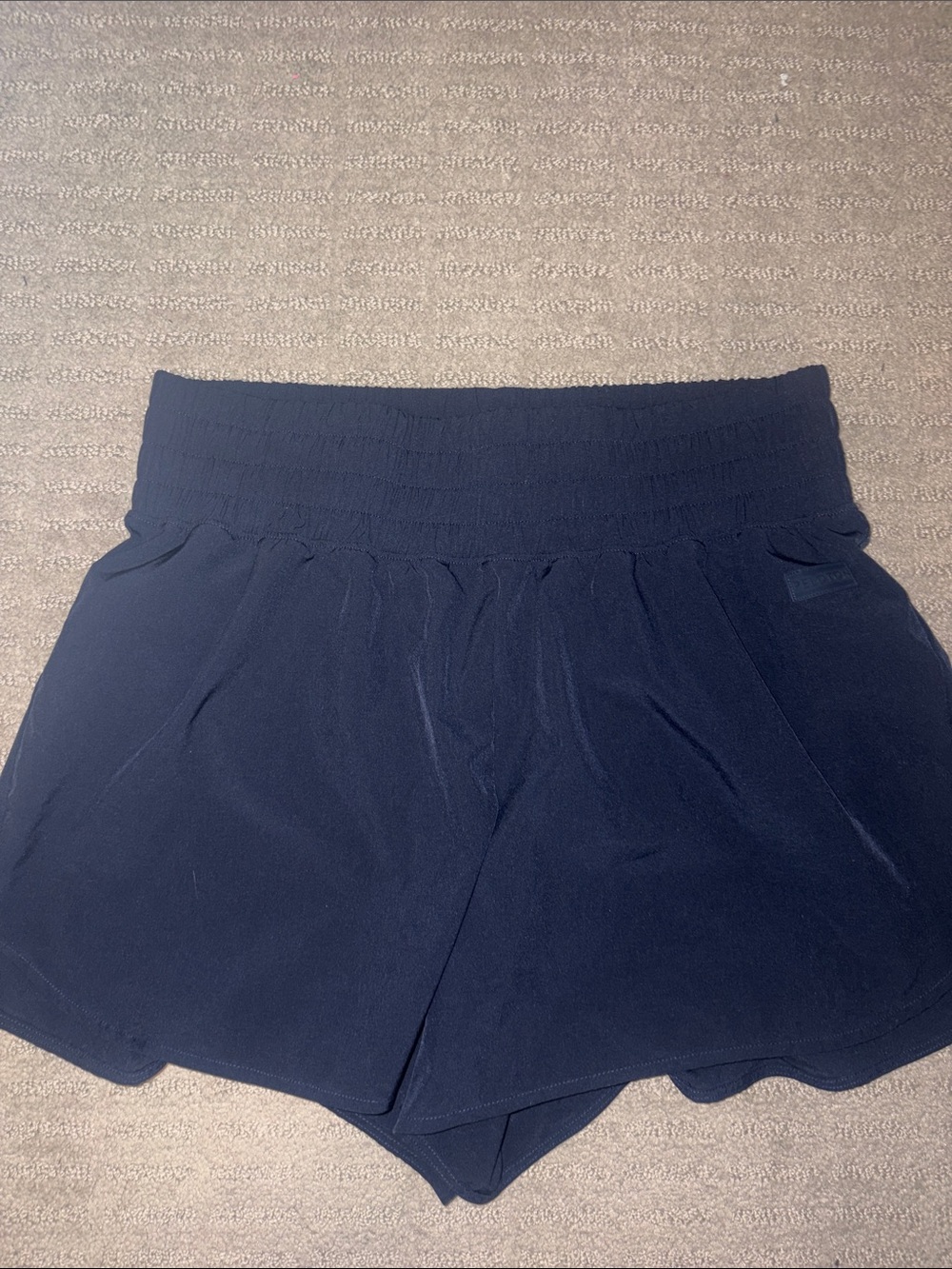 Peloton Women’s Navy Elastic Waist Casual Shorts